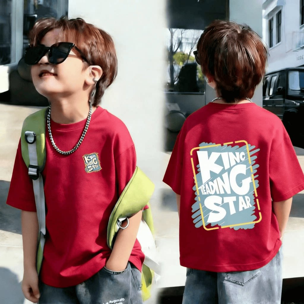 【纯棉】儿童夏季百搭短袖T恤韩版爆款男童中小童宝宝潮流上衣t恤