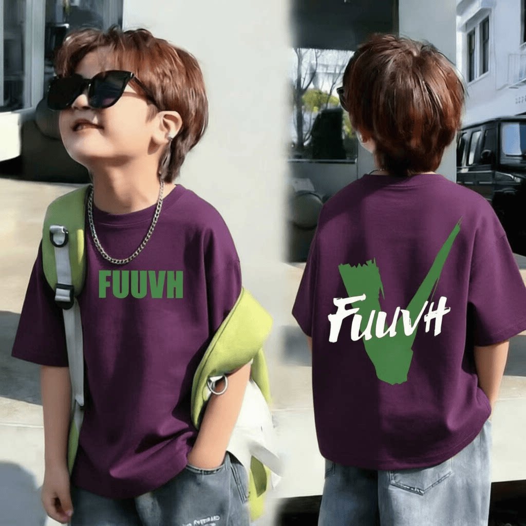 【纯棉】儿童夏季百搭短袖T恤韩版爆款男童中小童宝宝印花上衣t恤