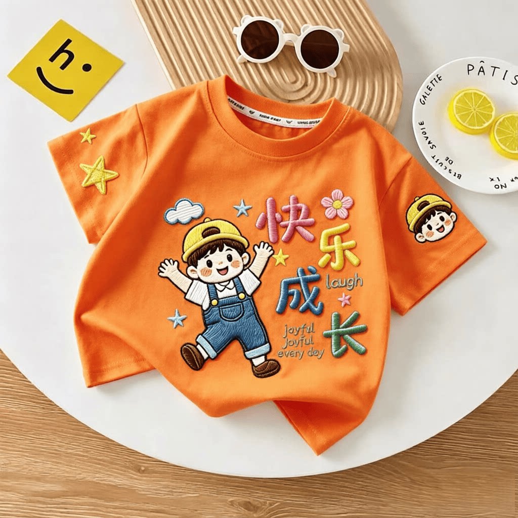 夏季男童100%纯棉新款短袖印花卡通炸街中小童宝宝T恤圆领上衣