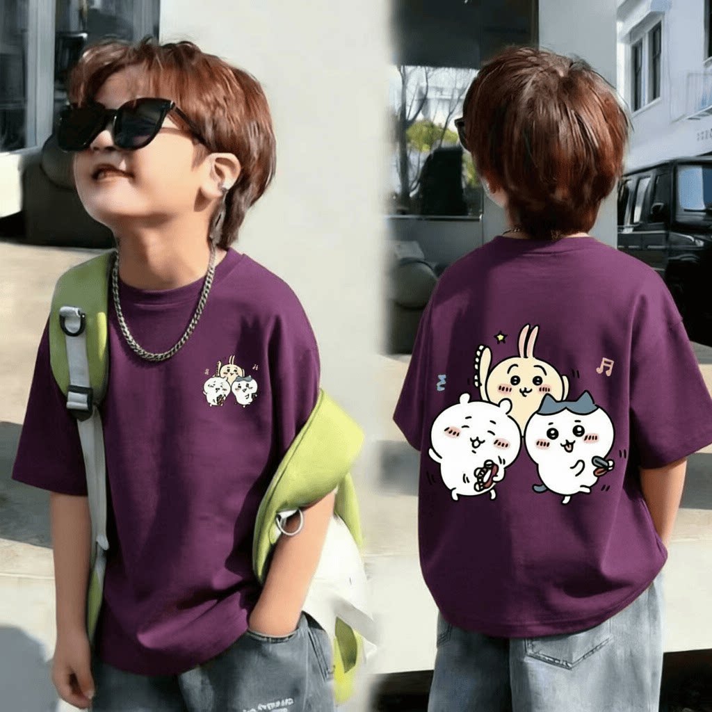 【纯棉】儿童夏季百搭短袖T恤韩版爆款男童中小童宝宝小众上衣t恤