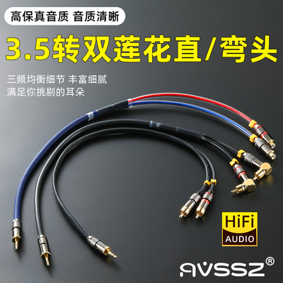 AVSSZ发烧级小三芯转双RCA音频线