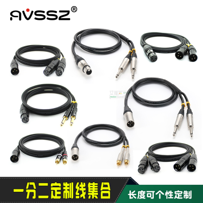 AVSSZ一分二音频线卡侬公母