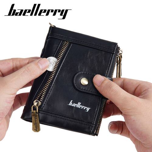 跨境新款钱包高级感男男士短款钱包防盗刷零钱包多卡位钱夹wallet