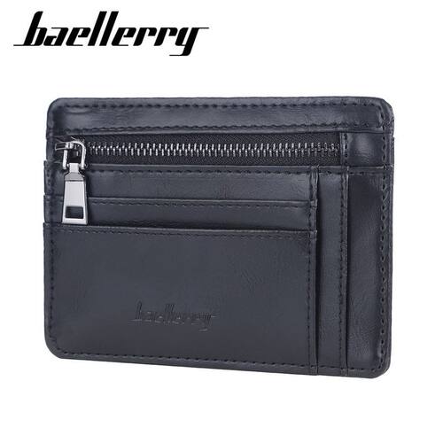 baellerry新款男士卡包多卡位薄耐用型PU零钱袋卡包便捷卡夹卡套