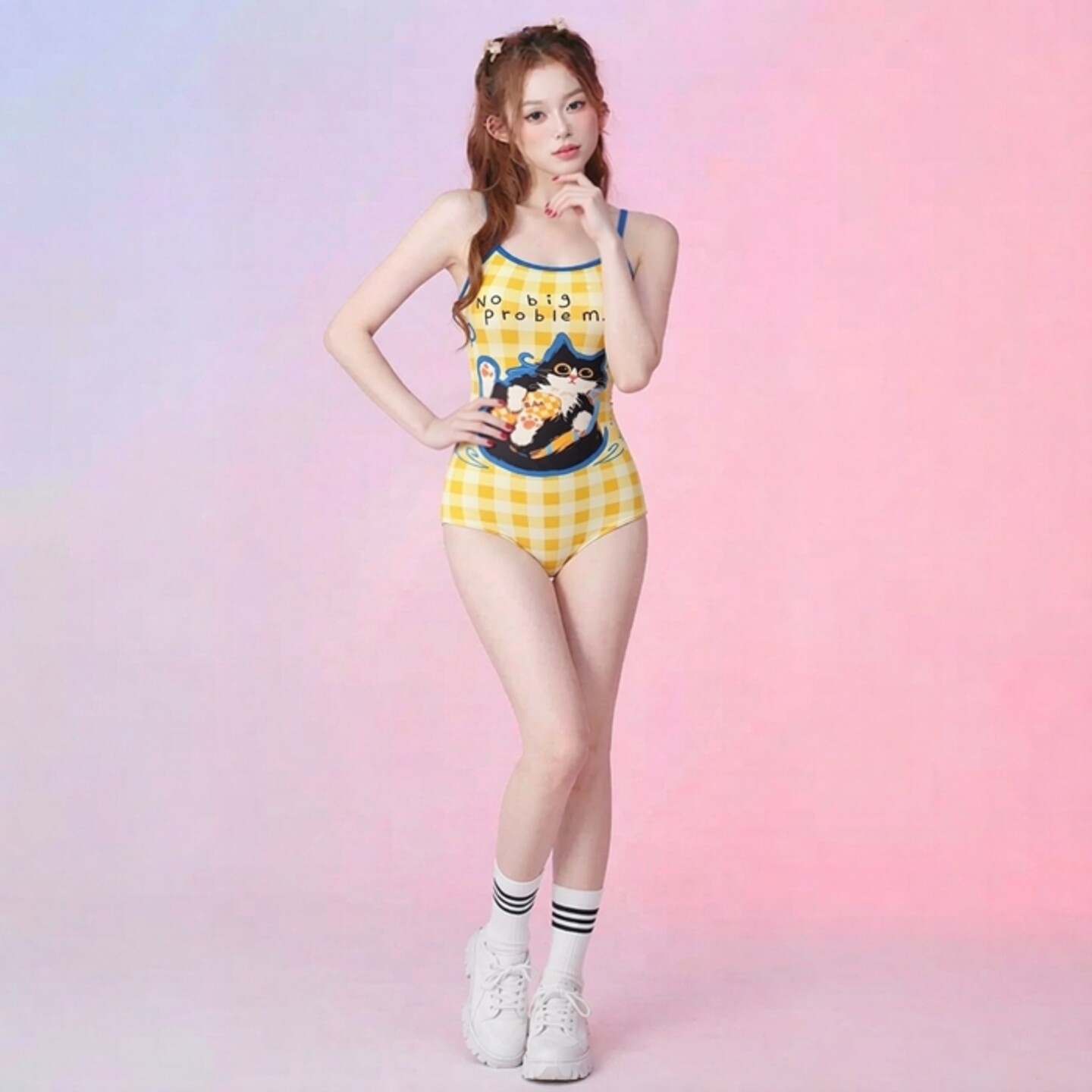 女竞速莱卡无胸垫低开叉训练泳衣