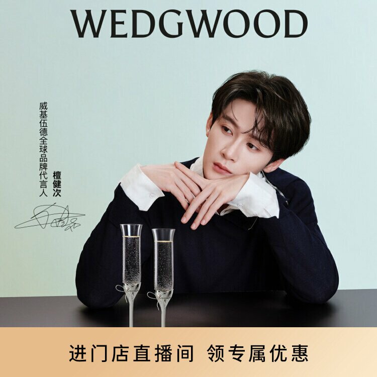 【檀健次同款】WEDGWOOD威基伍德酒杯Vera Wang爱之结绳香槟杯