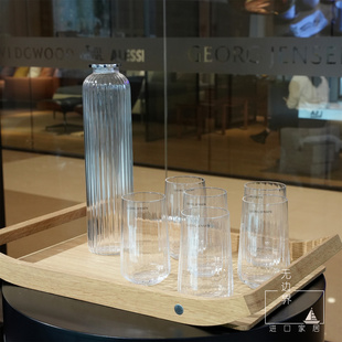 现货Georg Jensen 乔治杰生王子系列透明水晶杯玻璃凉水杯果汁杯