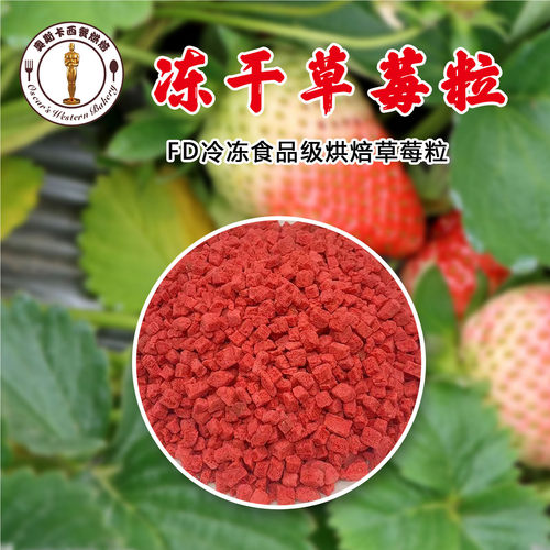 冻干草莓粒烘焙专用100g包邮