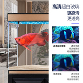 鱼缸客厅家用落地新款 超白底滤玄关大型办公室别墅屏风订制