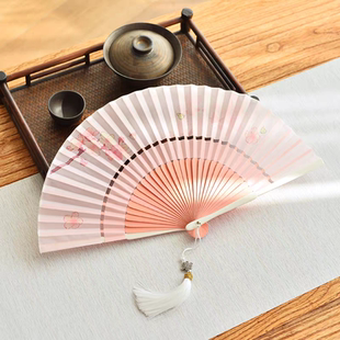 古风汉服旗袍折叠扇 折扇18厘米小扇子中国风夏天随身便携迷你中式