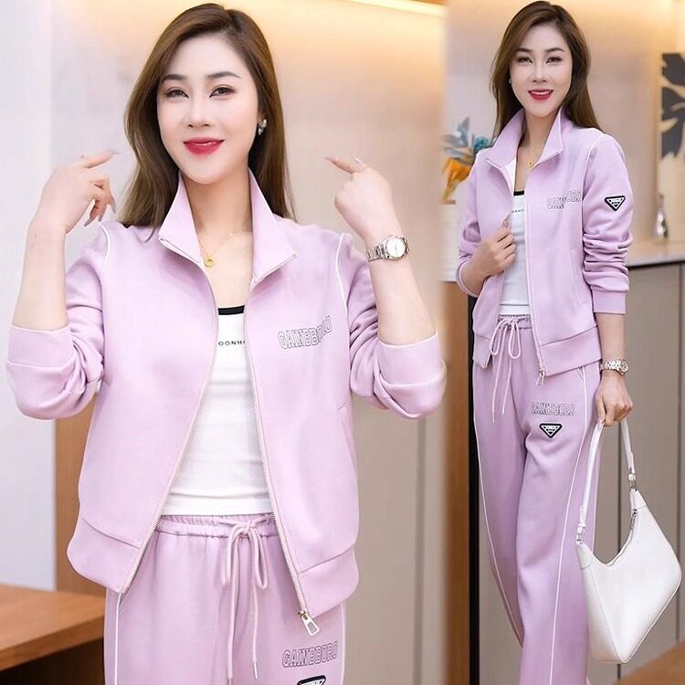 时尚运动服套装女2026春秋新款