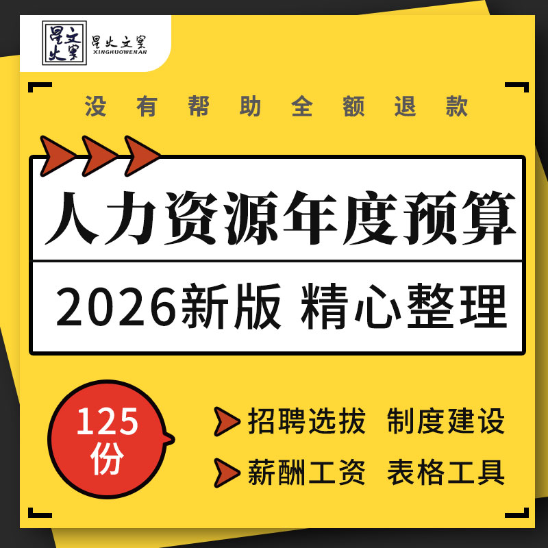 企业公司工厂年度人力资源制度建设招聘选拔薪酬工资员工培训预算