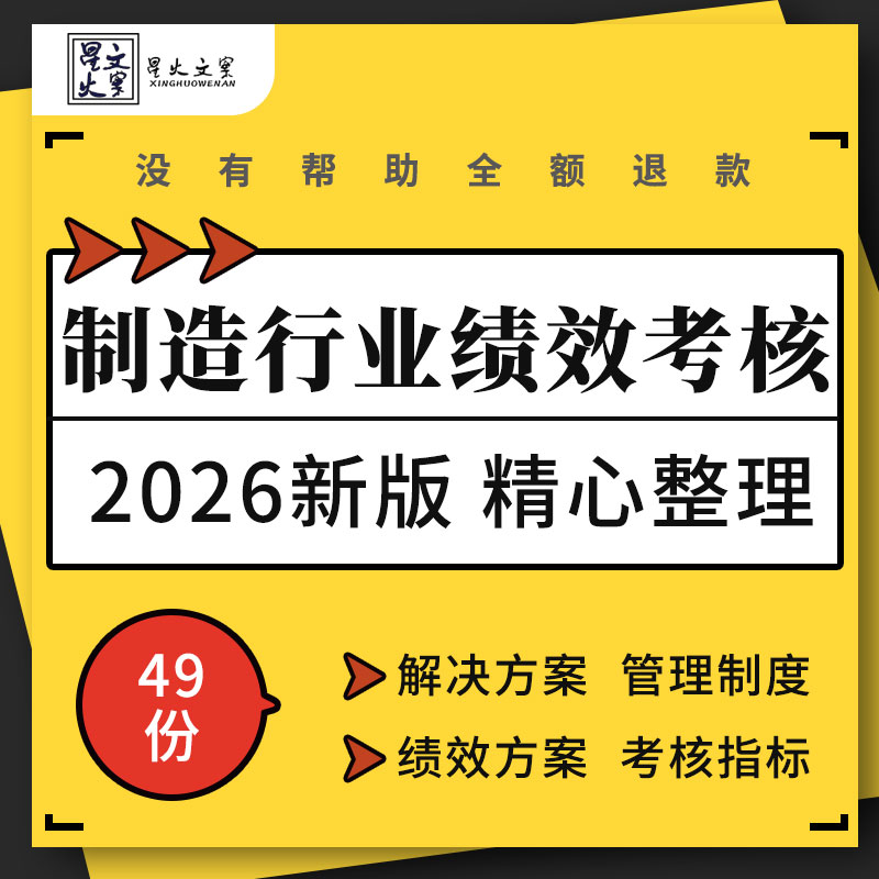 生产制造企业各部门各岗位绩效考核管理制度KPI指标表格规划方案