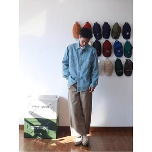 寸衫 牛仔衬衫 衬衣港风外套春秋季 潮流ins宽松帅气百搭长袖 男韩版