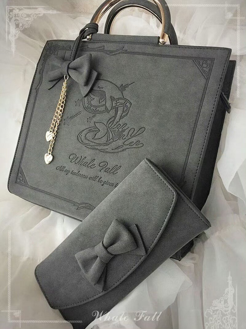 【再贩定金】鲸落之地系列大包中包钱包零钱包原创设计lolita包包