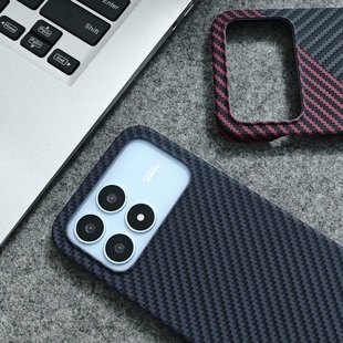 适用红米k90手机壳火山口K90promax碳纤维纹k80超薄磨砂k70pro散热高级半包高级感高级感硬壳ultra