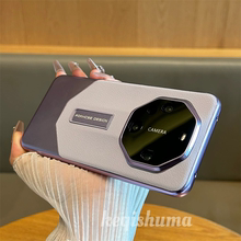 秒变非凡大师RS保时捷适用华为mate60pro手机壳新款mate50pro隐形支架全包带镜头膜mate40拼接素皮防摔保护套