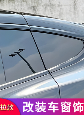 适用特斯拉tesla毛豆Y Model Y Model 3改装车窗亮条饰条压条门边