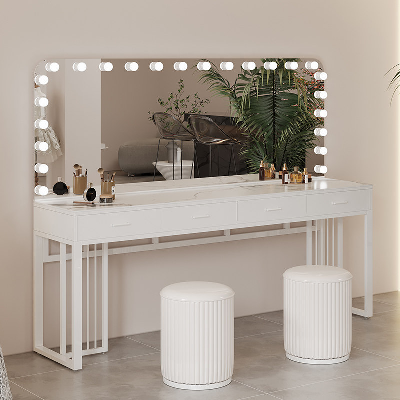 梳妆台影楼化妆镜带灯美容院化妆师专业化妆台新款婚纱店化妆桌子