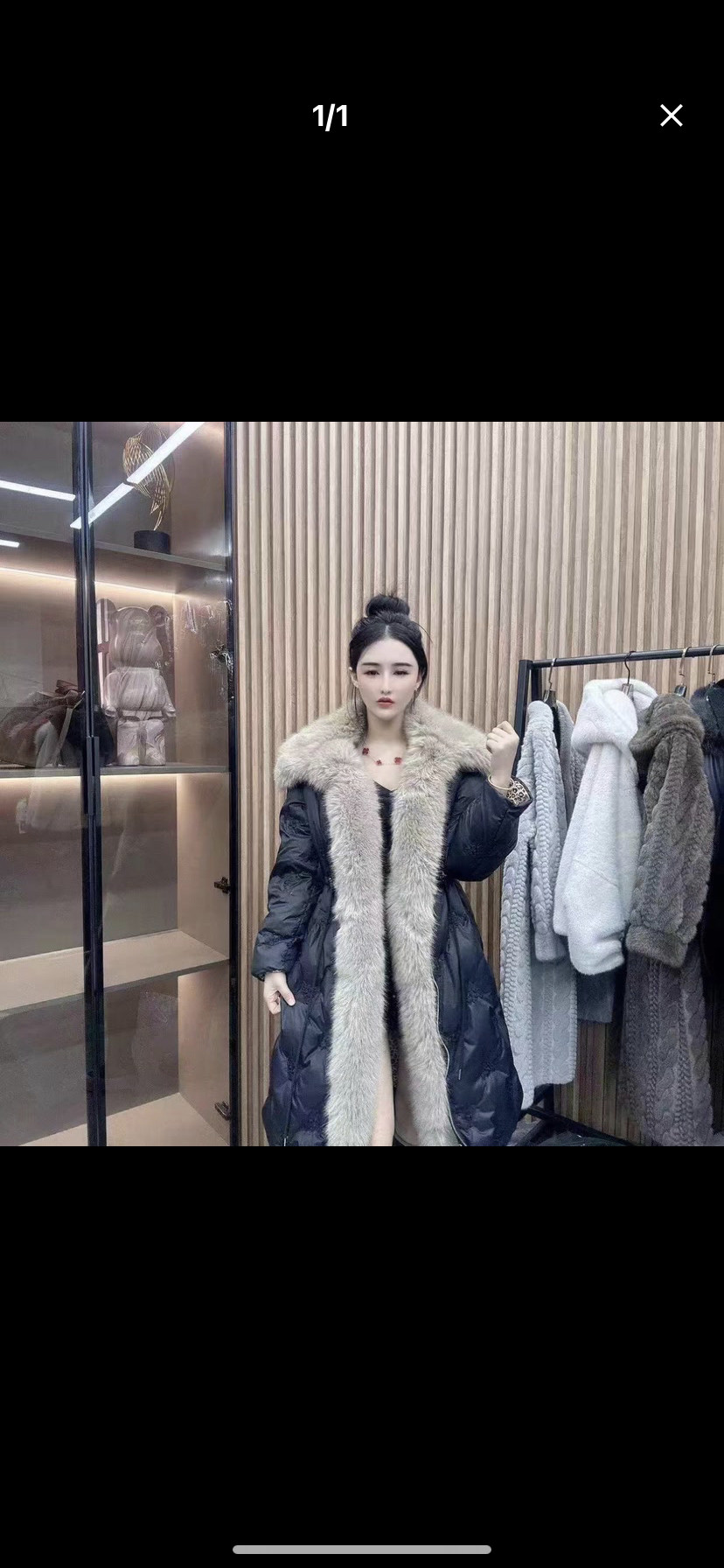 欧貂绒大衣女中长款2025新款冬季加厚羽绒服保暖毛毛外套年轻时尚