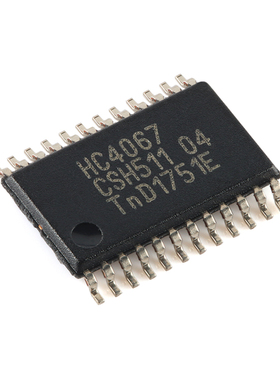 原装 74HC4067PW-Q100J TSSOP-24 16通道模拟多路复用器/解复用器