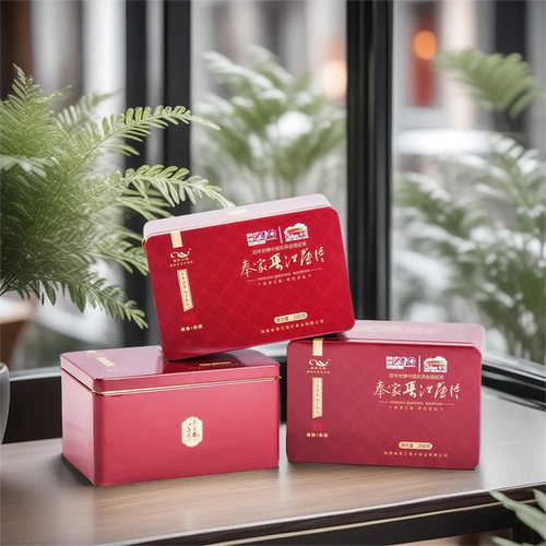 奉家渠江薄片黑茶铁盒装