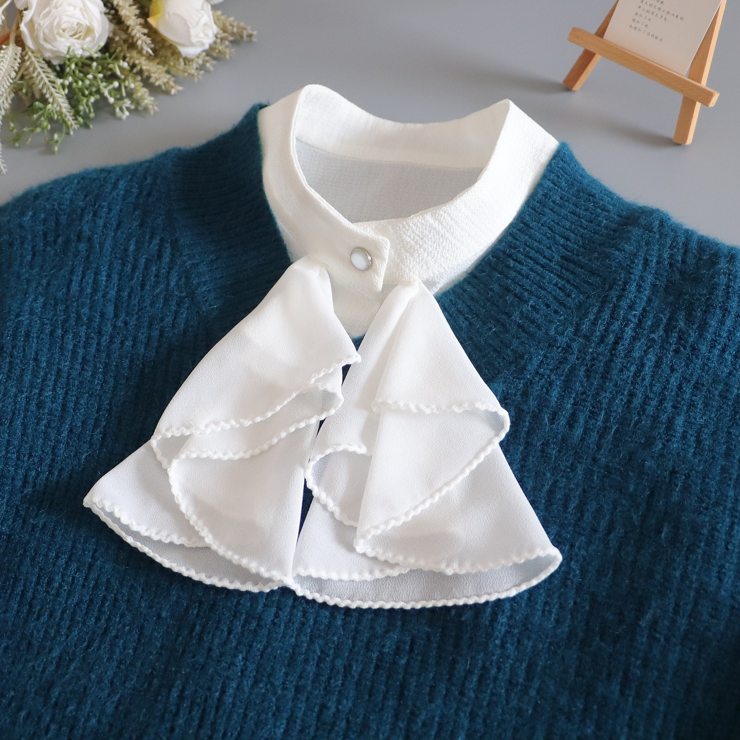 小雪之屋秋冬雪纺减龄领结假领子女百搭复古配毛衣衬衣装饰假衣领,服饰配件/皮带/帽子/围巾,假领,淘宝优惠券,粉丝福利购,淘宝优惠卷