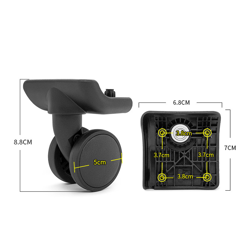 BW077#新秀丽/POLO行李箱轮子拉杆箱皮箱滚轮JX-W2万向轮配件替换