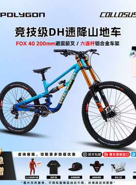 POLYGON COLLOSUS DH9全新竞技级速降山地自行车FOX40六连杆避震