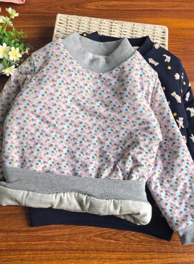 棉花芯冬季男女童纯棉内胆儿童棉花袄中大童套头棉服学生校服神器
