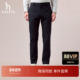休闲通勤净色长裤 下装 新品 男装 商场同款 HAZZYS哈吉斯2025秋季