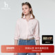 宽松牛津纺 Hazzys哈吉斯长袖 衬衫 女春季 潮流休闲衬衣通勤上衣