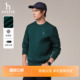 空气层卫衣秋季 Hazzys哈吉斯男士 休闲纯色圆领上衣潮 多色可选