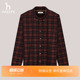 灯芯绒格纹衬衫 Hazzys哈吉斯男装 长袖 时尚 潮上衣 冬季