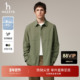 Hazzys哈吉斯秋季 外套 衬衣简约通勤商务潮流衬衫 休闲男装 纯色长袖