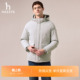 羽绒服冬季 Hazzys哈吉斯男士 户外感保暖外套 商场同款