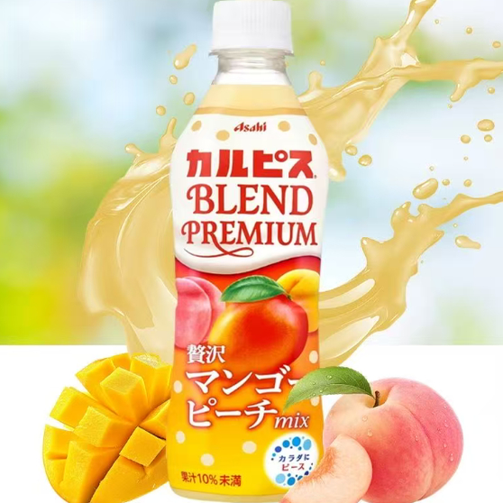 临期特价 日本进口 可尔必思桃子芒果味乳酸菌风味饮料430ml饮品