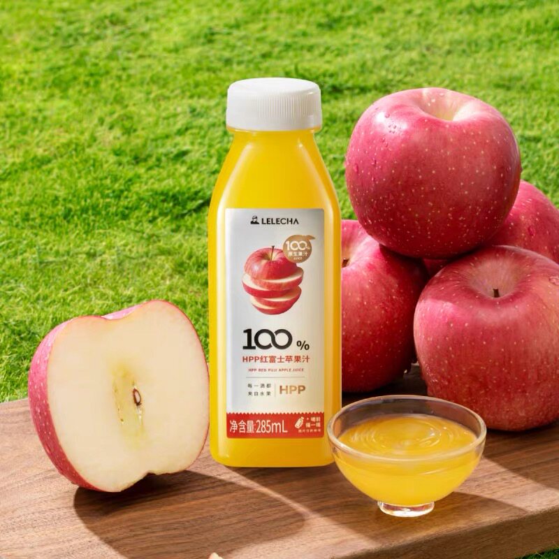 临期特价 LELECHA乐乐茶HPP红富士苹果汁100%鲜榨冷压鲜榨285ml