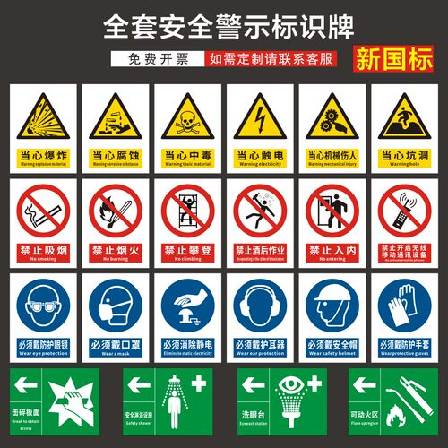 新国标安全警示标识牌禁止吸烟