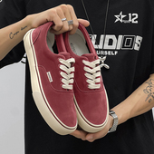 男鞋 潮流男款 低帮日系简约翻毛皮板鞋 2025新款 百搭休闲鞋 时尚 鞋 子