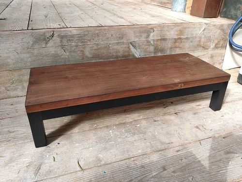 Американский стиль сплошной древесина Железный коричневый торговый центр скамейка отдыха, скамейка, плату