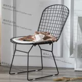 Nordic Creative Hollow Iron Wire Net Chect Compult Computer Stawd