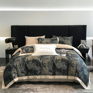 新款100支长绒棉四件套轻奢全棉纯棉床单被套直播爆款玛蒂娜