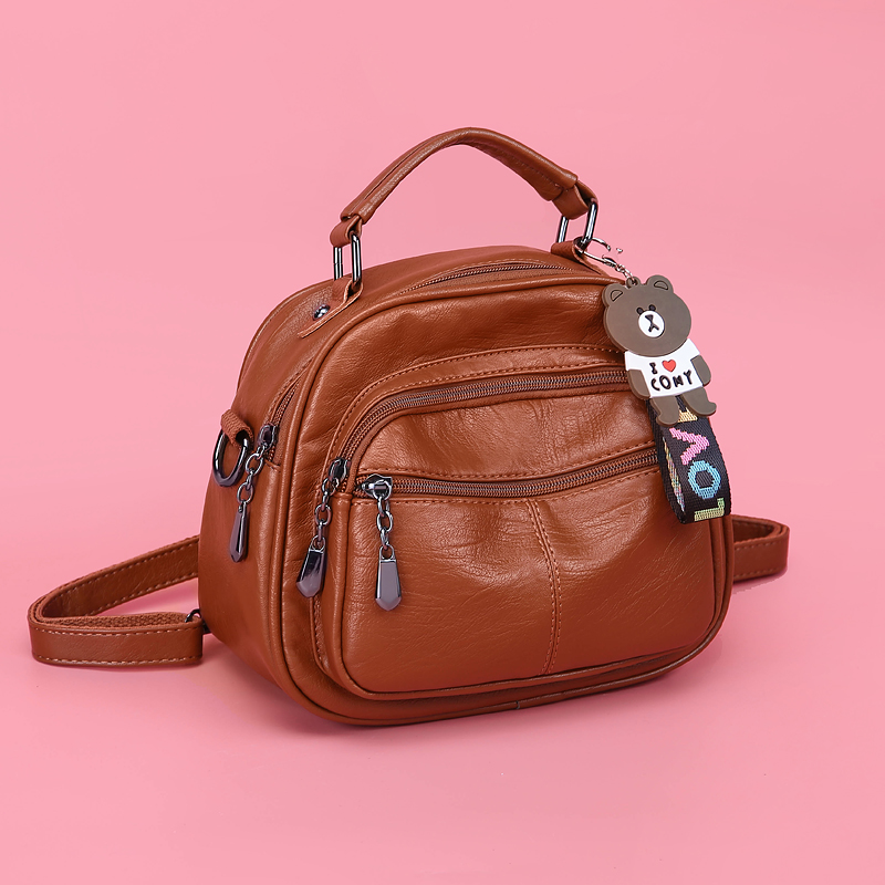 时尚风女士百搭多功能双肩包