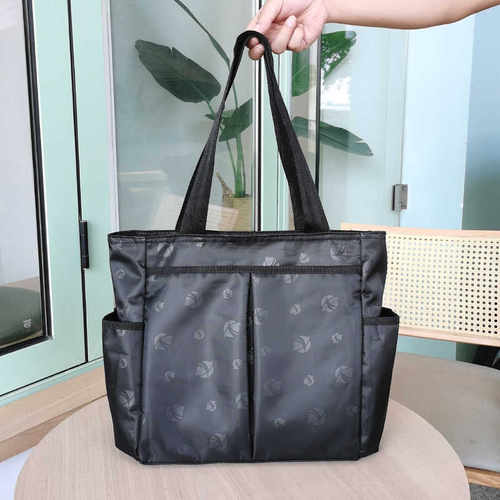 大容量帆布尼龙防水妈咪包单肩