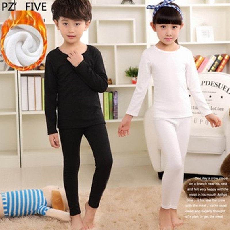 冬男童黑白色纯棉春秋保暖内衣套装女童秋衣秋裤打底睡衣儿童加绒,童装/婴儿装/亲子装,内衣套装,淘宝优惠券,粉丝福利购,淘宝优惠卷