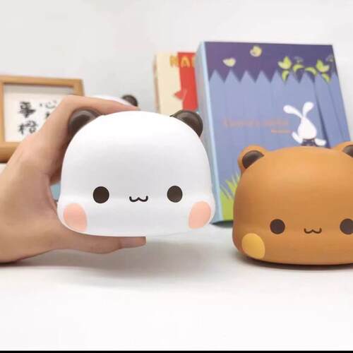 蛋解仔一乐猫二和熊布可爱压神器摆RUR件慢回弹捏捏玩具减压礼布