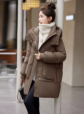 羽绒服女冬新款加厚保暖设计感90白鸭绒洋气连帽时尚外套HE99820