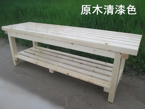 促销长条凳实木双层凳子木长凳沙发凳换鞋凳 浴室凳桑拿凳