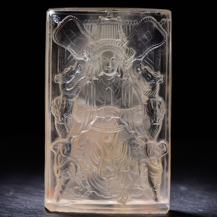 妈祖男女款水晶吊坠挂件项链 神像湄洲岛海神文创手办手工护身符